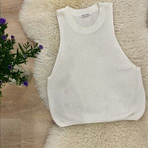 Reformation Lilac top in cream